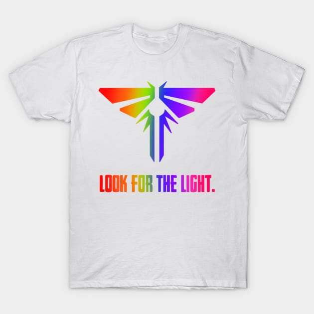 TLOU - Fireflies rainbow design T-Shirt by Basicallyimbored